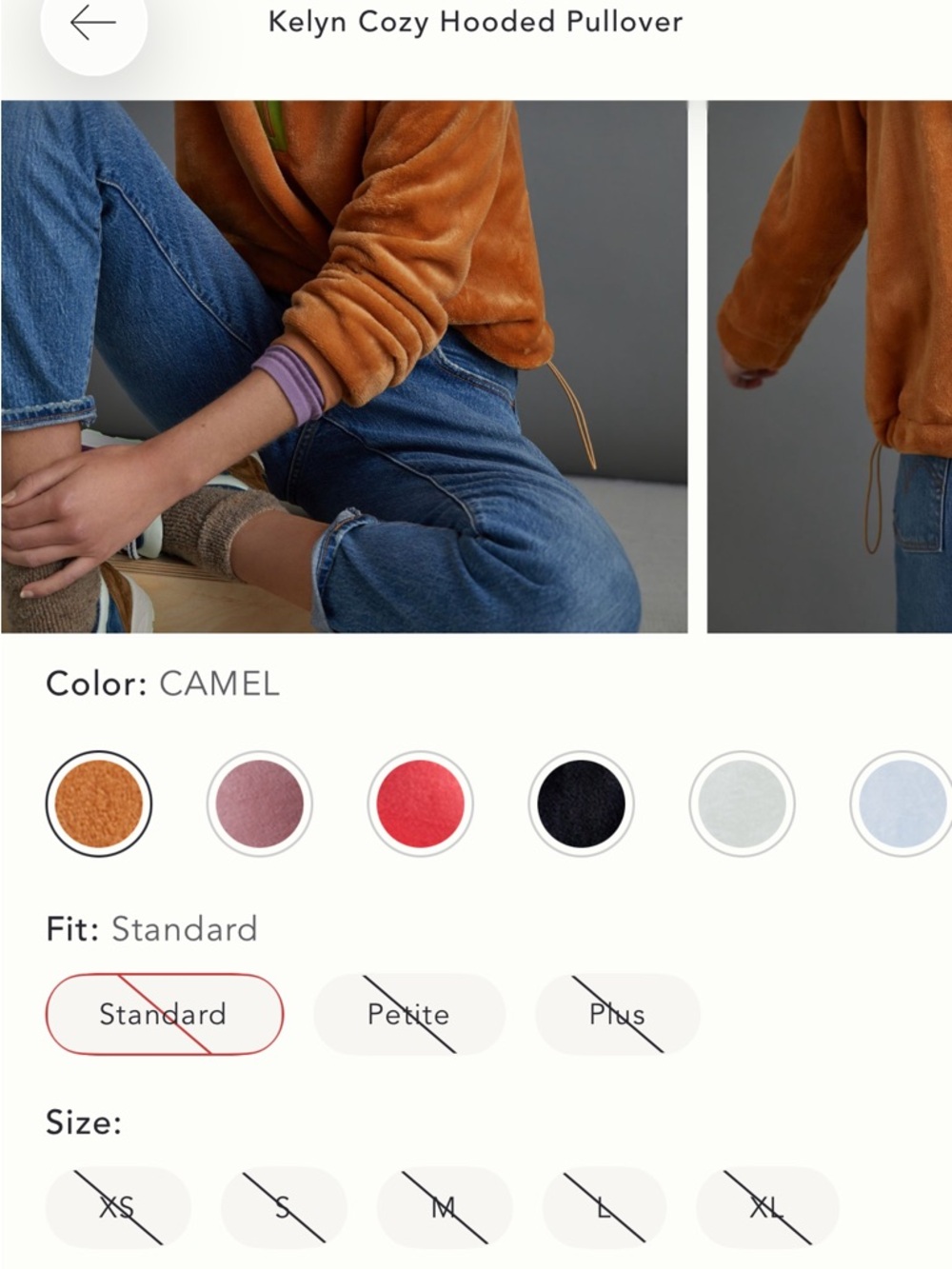 Anthropologie Sunday in Brooklyn Kelyn Teddy Hoodie Cozy Fuzzy Plush Size S - Picture 13 of 13